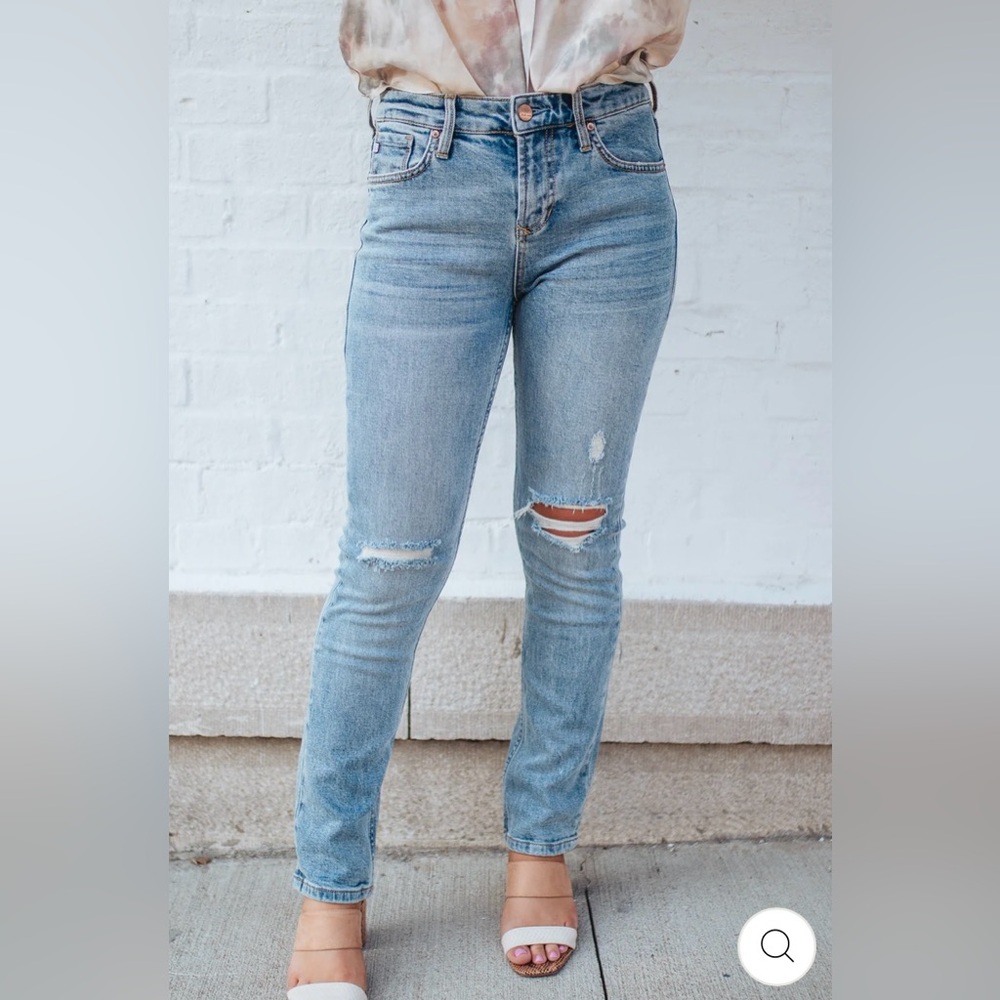 Dear John Denim: Blaire “Traveler” High-Rise Straight Blue Jeans NWT | Size 26